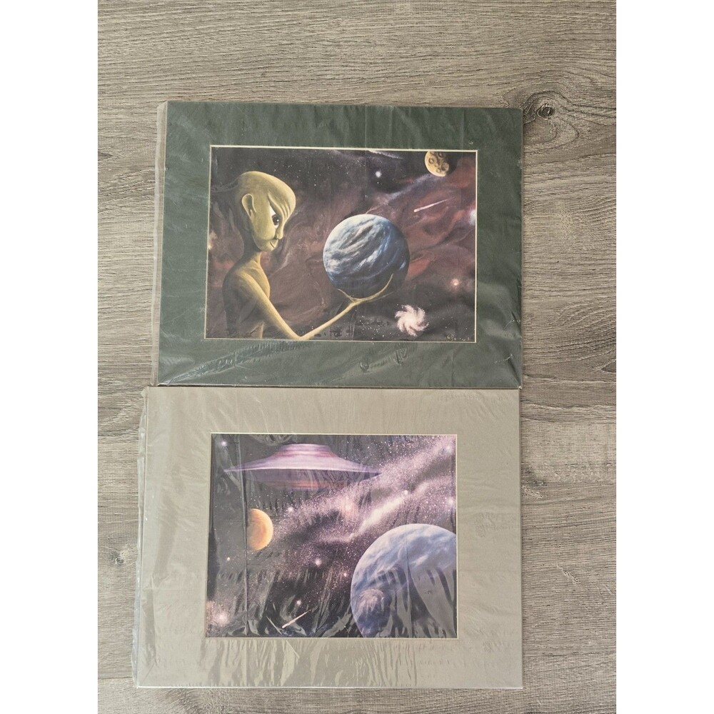 2 - Dan Garmus Alien Landscape Prints Celestial Moon Spaceship Sci Fi